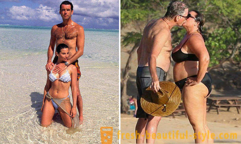 Pierce Brosnan and his wife celebrated their silver wedding