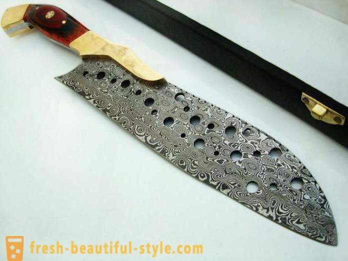 Of Damascus steel knife: basic characteristics