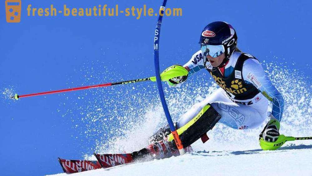 Characteristic types of skiing
