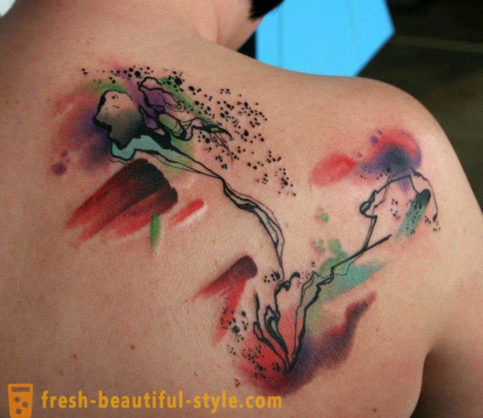 Abstract tattoo: definition, application site selection and fresh ideas.
