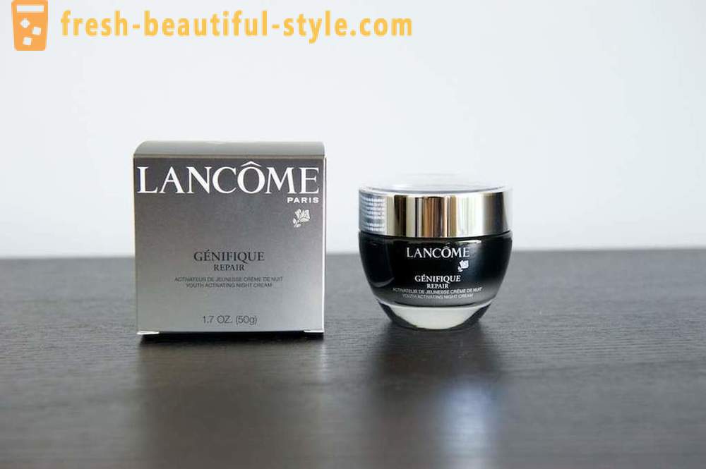 Lancome Genifique - anti-aging skin care: a review of funds, application reviews