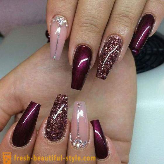 Beautiful manicure for a red dress