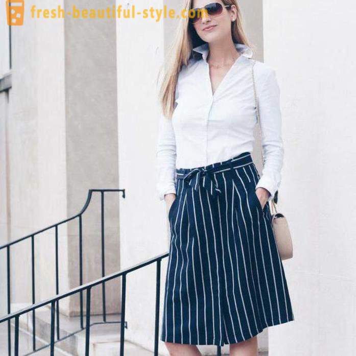 From what to wear trapeze skirt - advice stylists