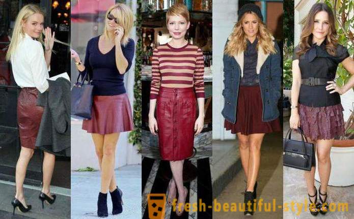 What to wear with a burgundy skirt Tips and combination of colors