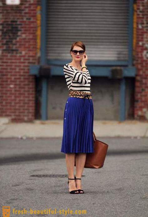 What to wear with a skirt pleated: recommendations stylists