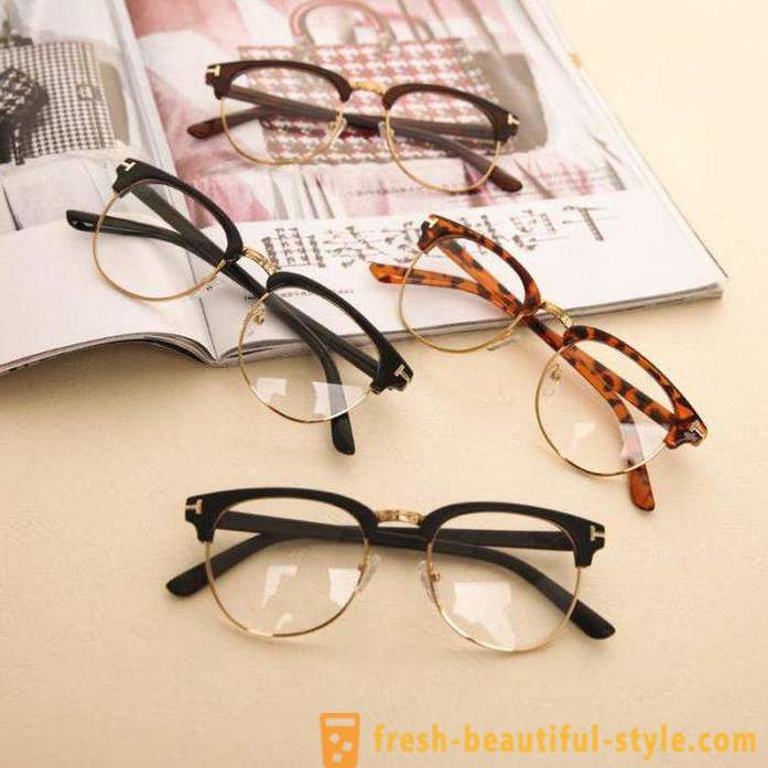Branding glasses with clear glass: features, models and reviews