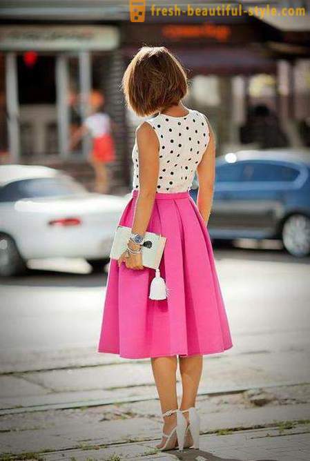From what to wear pink skirt Tips stylists