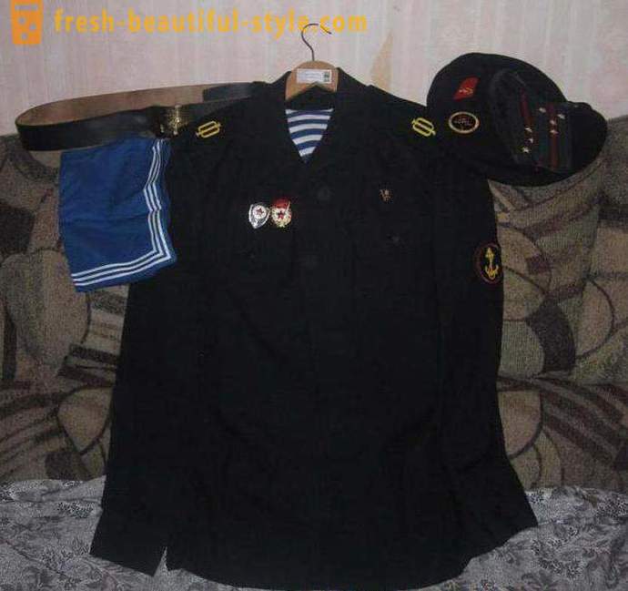 Casual and dress uniform of the Navy