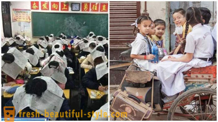 Strange traditions in different countries schools