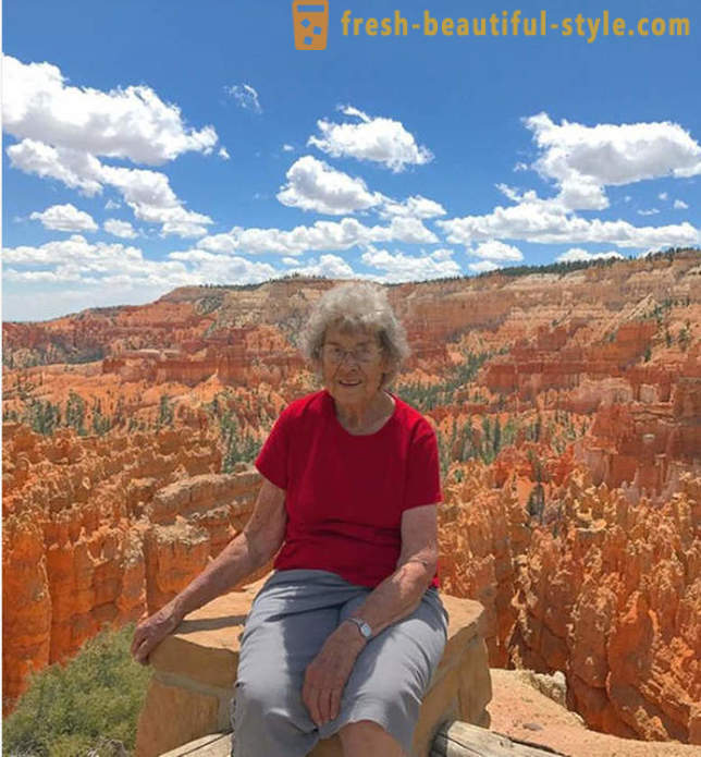 Grandson went on a trip with my grandmother to show her the world