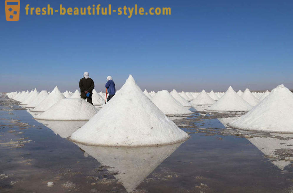 Places where salt is mined, in photos