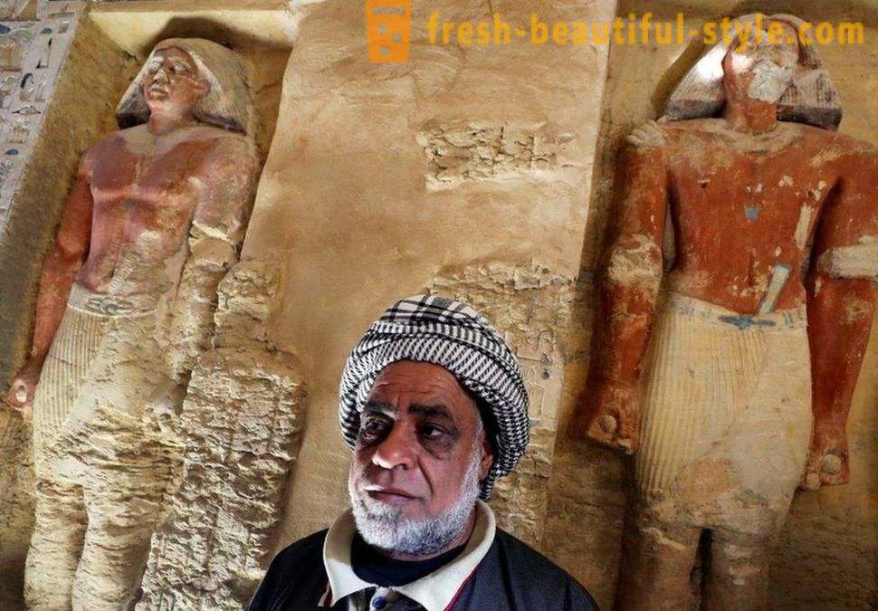 In Egypt, discovered the tomb of a priest