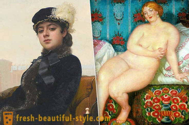 Who were the women depicted in the famous paintings by Russian artists