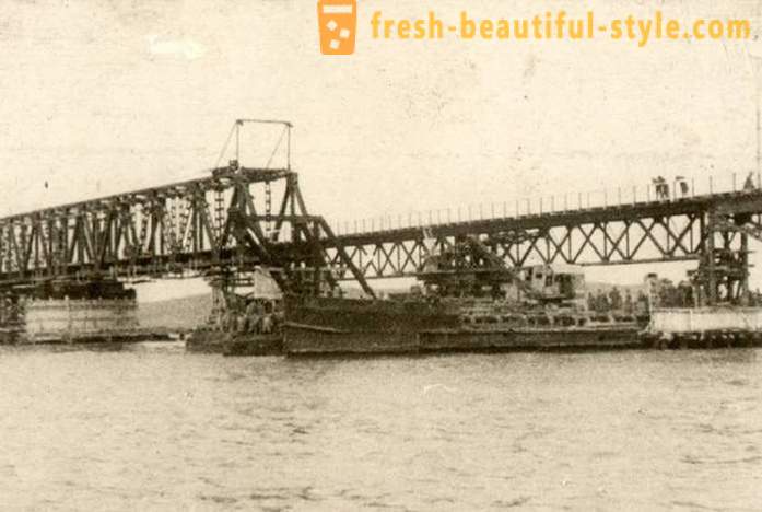 Crimean bridge, which was built in the USSR