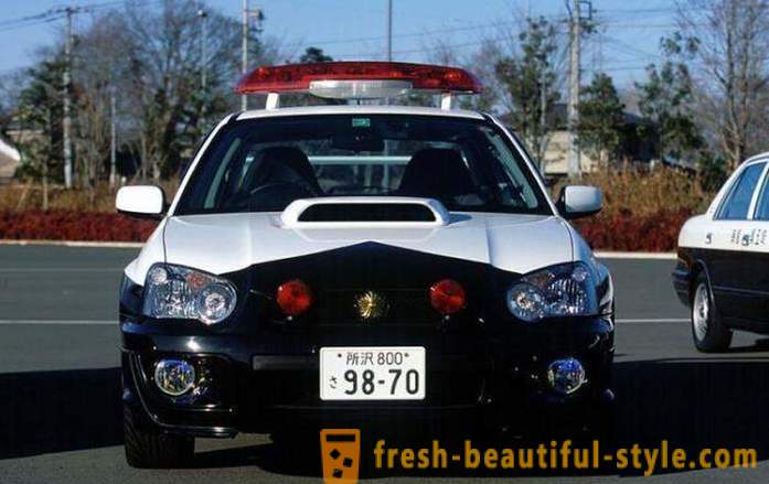 Steep Japanese police cars