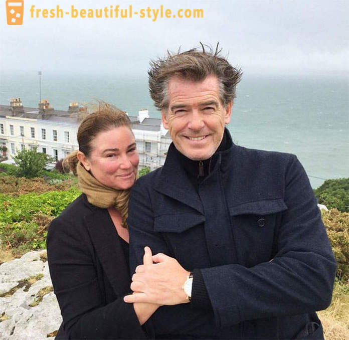 Pierce Brosnan and his wife celebrated their silver wedding