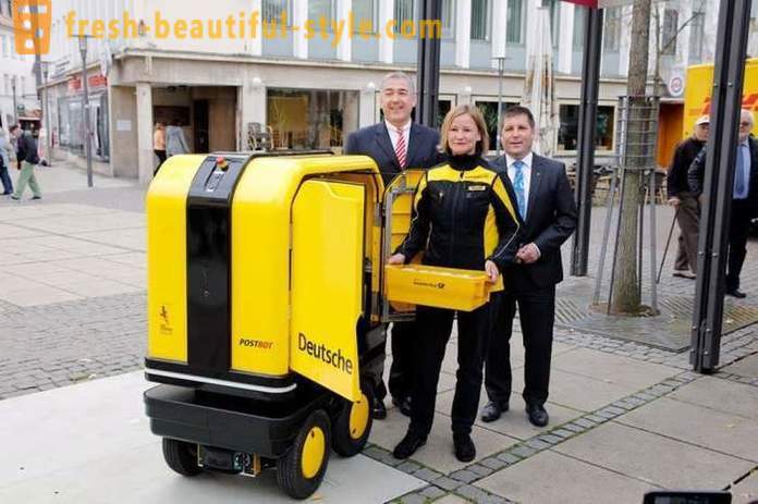 In Germany, we created a robot-assistant postmen and couriers