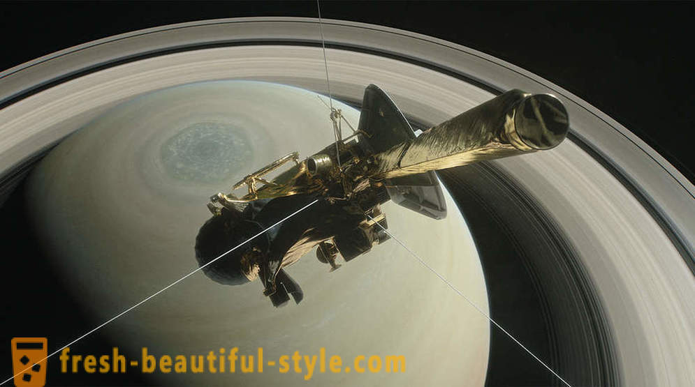 The world simply with the device Cassini