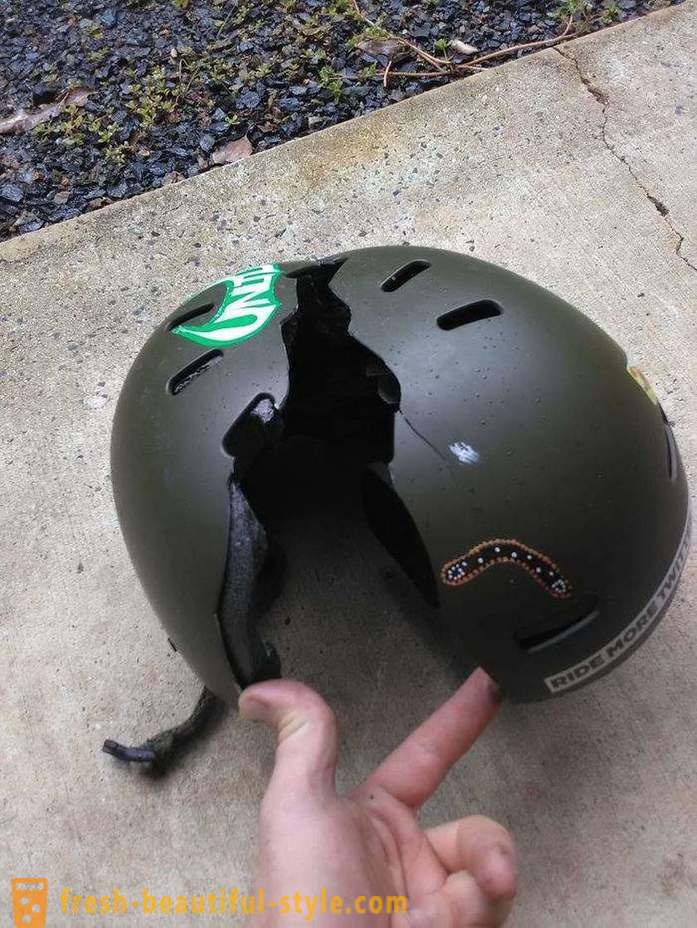 Helmets saved the lives of their owners