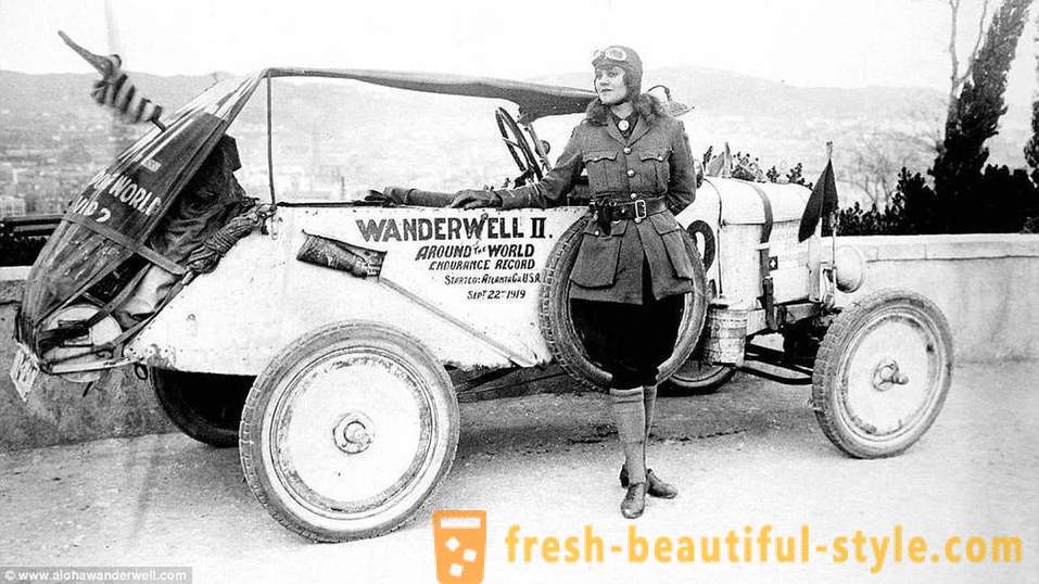 Indiana Jones in a skirt: the first woman to drive around 80 countries in 1920