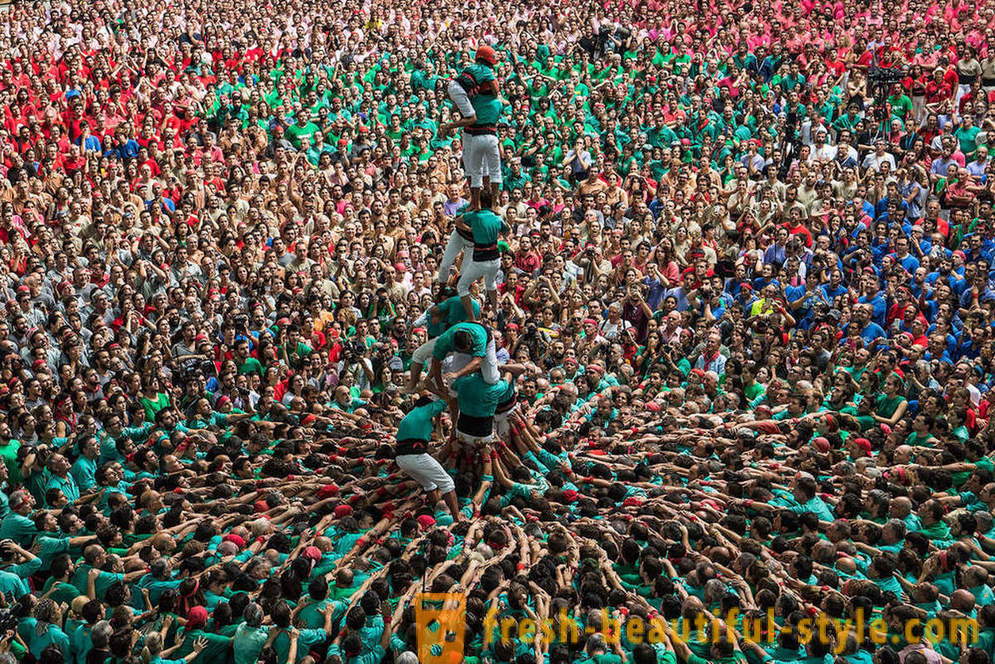 Human towers of Catalonia