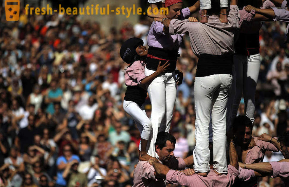 Human towers of Catalonia