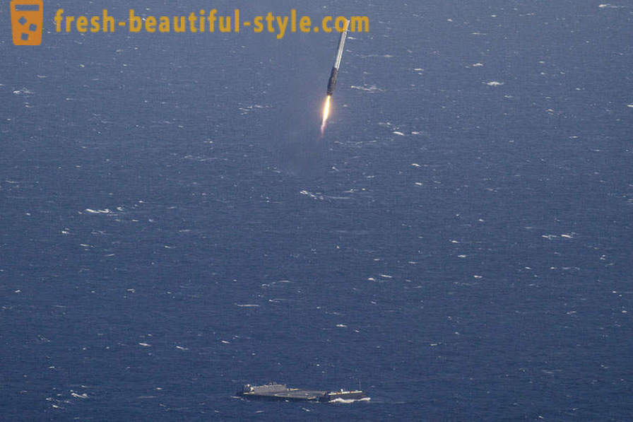 Falcon-9 flight and landing