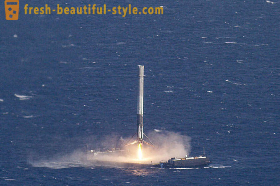 Falcon-9 flight and landing