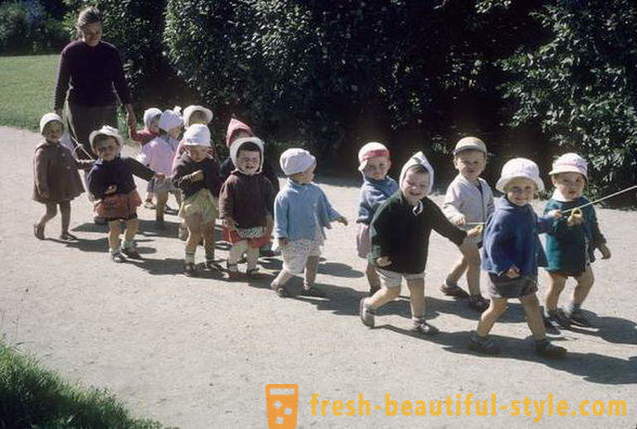 Soviet kindergarten for a walk