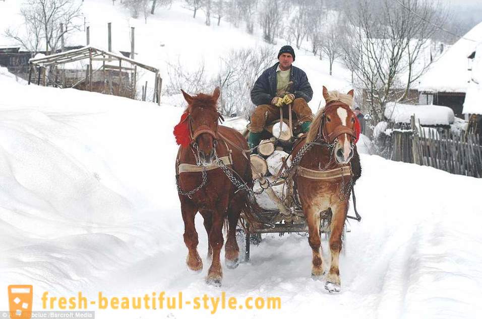 Romanian countryside: the picturesque center of the Middle Ages in Europe today
