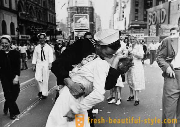 Religious kiss captured on photographic film