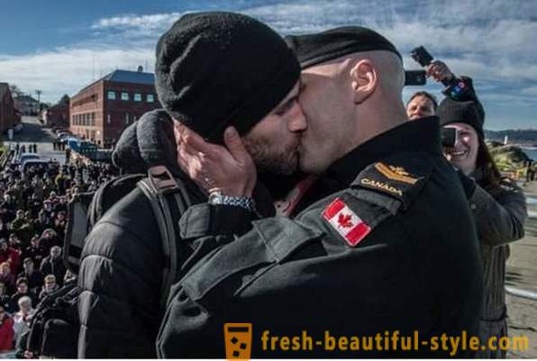 Religious kiss captured on photographic film