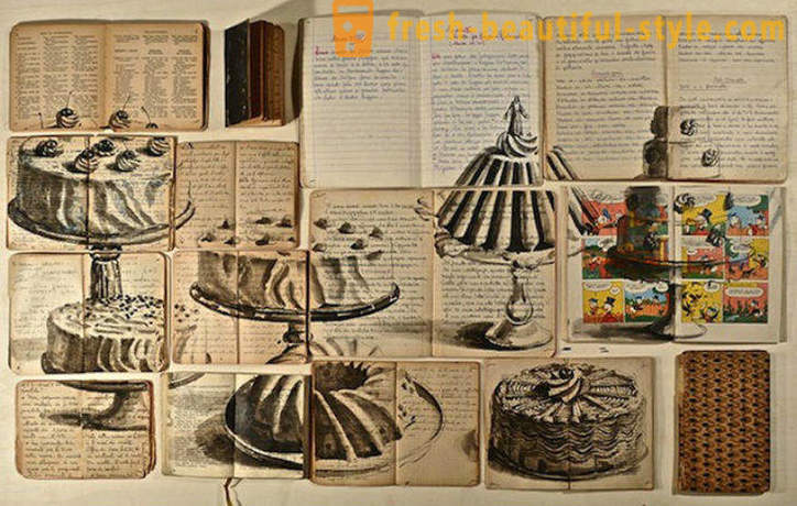 Painting on the books by St. Petersburg artist