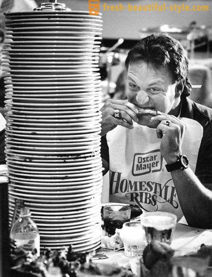 1915-1987 years: tenders for competitive eating