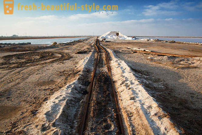 Extraction of salt living in Crimea