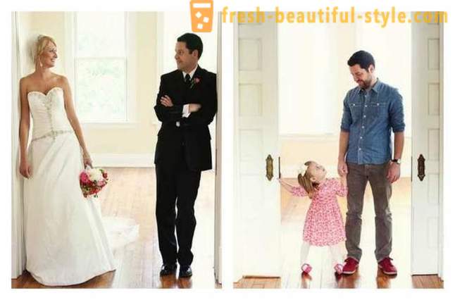 Father and daughter recreated the wedding photos after my mother's death