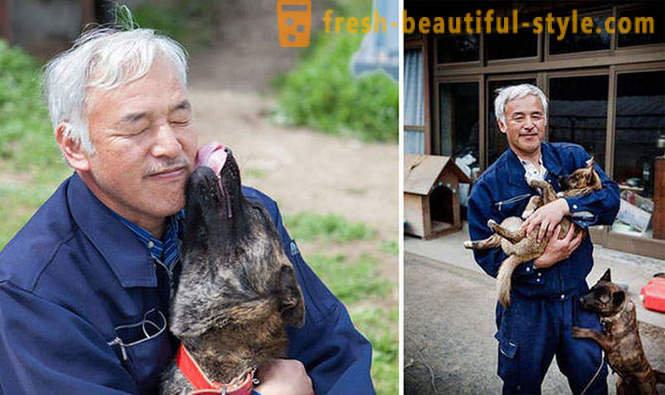 Japanese living in the exclusion zone for the animals