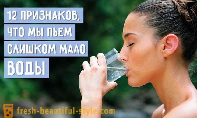 12 signs that we drink too little water