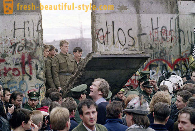 The fall of the Berlin Wall