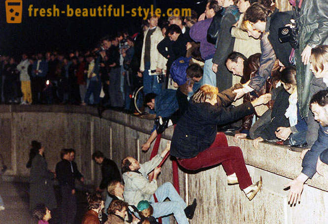 The fall of the Berlin Wall