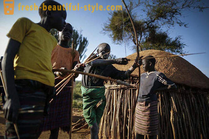 Archers tribe Pokot from Kenya