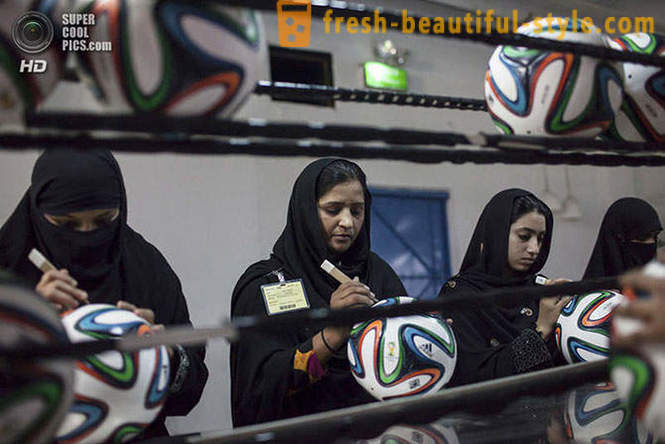 Production of the official 2014 World Cup balls in Pakistan