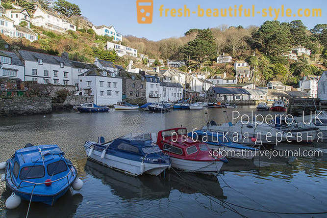 Walk through the fishing village of Polperro in the south of the UK