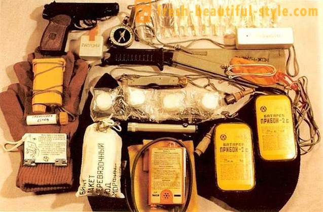 What's included in the kit for the survival of the Soviet cosmonaut