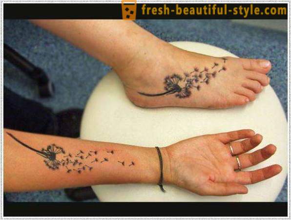 Tattoo dandelions: photo, value