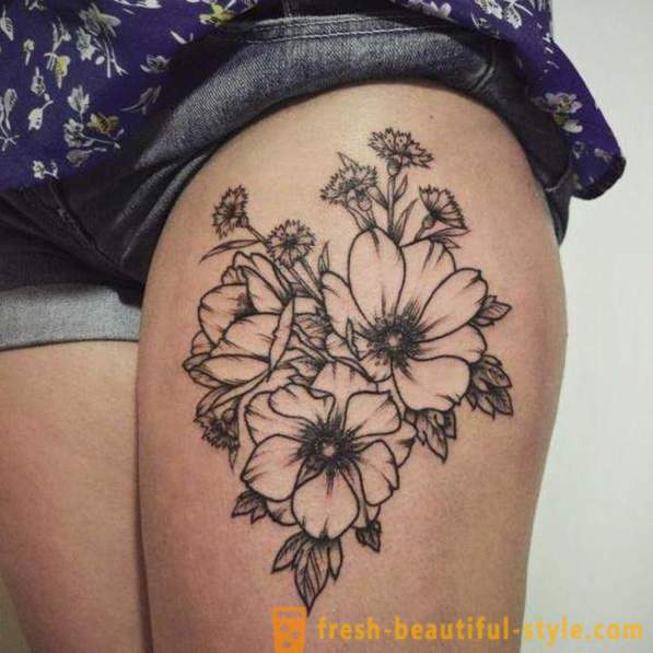 Flower tattoo - the original way of expression