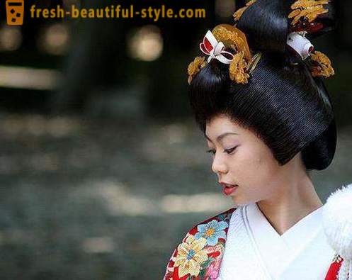 Japanese hairstyles for girls. Traditional Japanese hairstyle