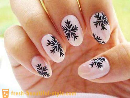 Winter manicure: ideas and photos