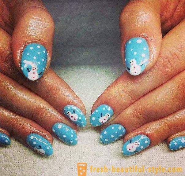 Winter manicure: ideas and photos