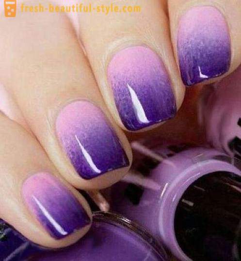 How to make a fashionable purple manicure: step by step guide